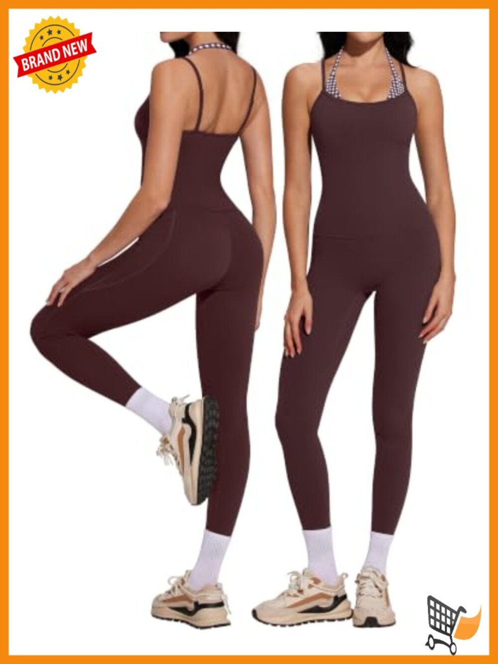 Two Piece Workout Set Yoga Gym Tank Adjustable Straps Leggings